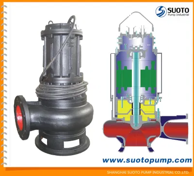 Wq Pompa sommergibile centrifuga per acque luride per il drenaggio dei rifiuti con accoppiamento automatico